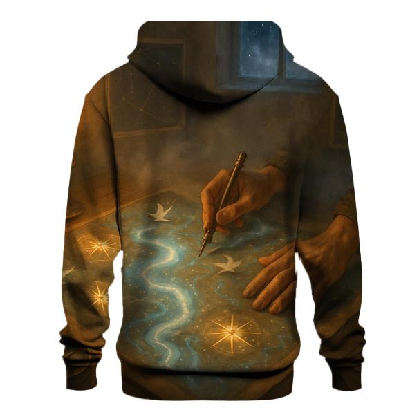 Random Midnight Cartographer pullover hoodies