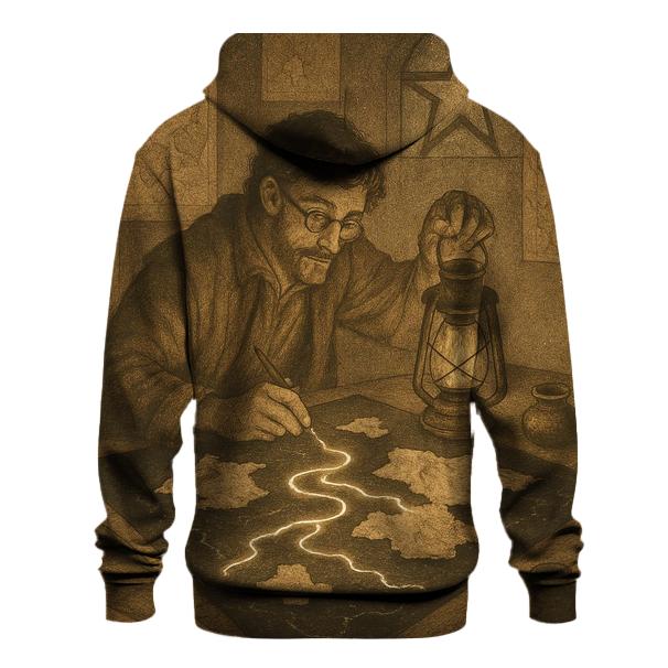 Random Lantern Cartographer printed hoodies