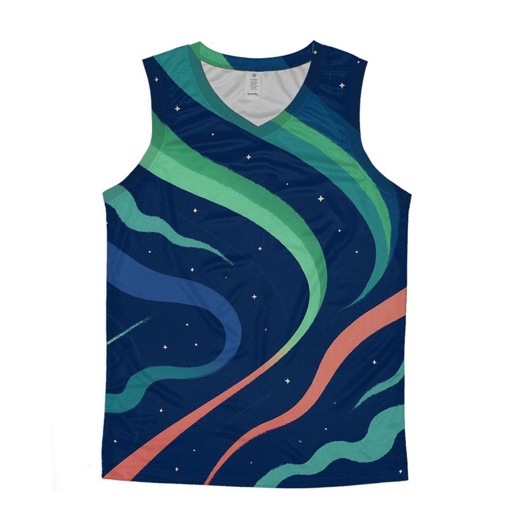 Auroral Jet Tapestry custom tank tops