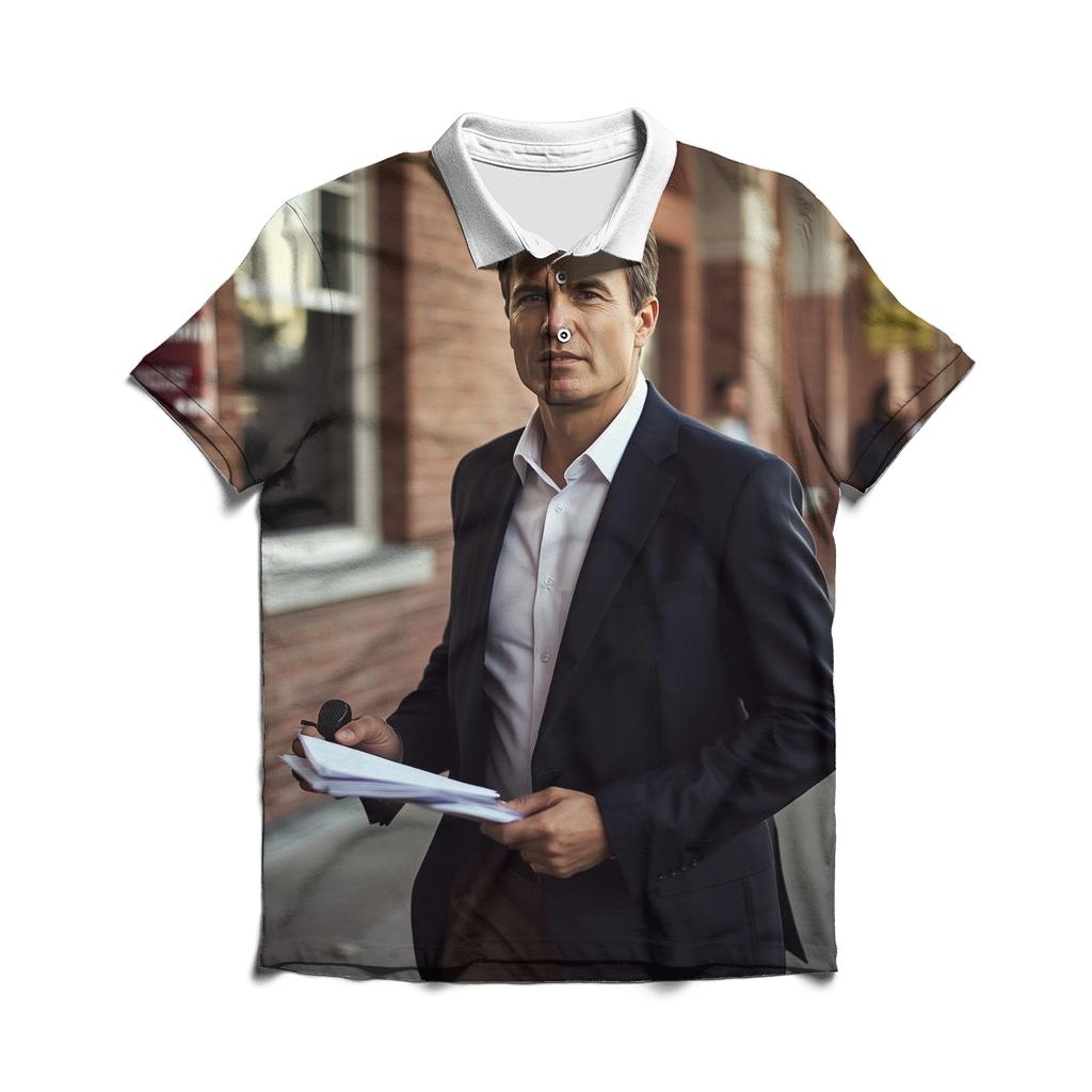 Campus Dialogue Morning QandA At Student Union branded logo polo shirts