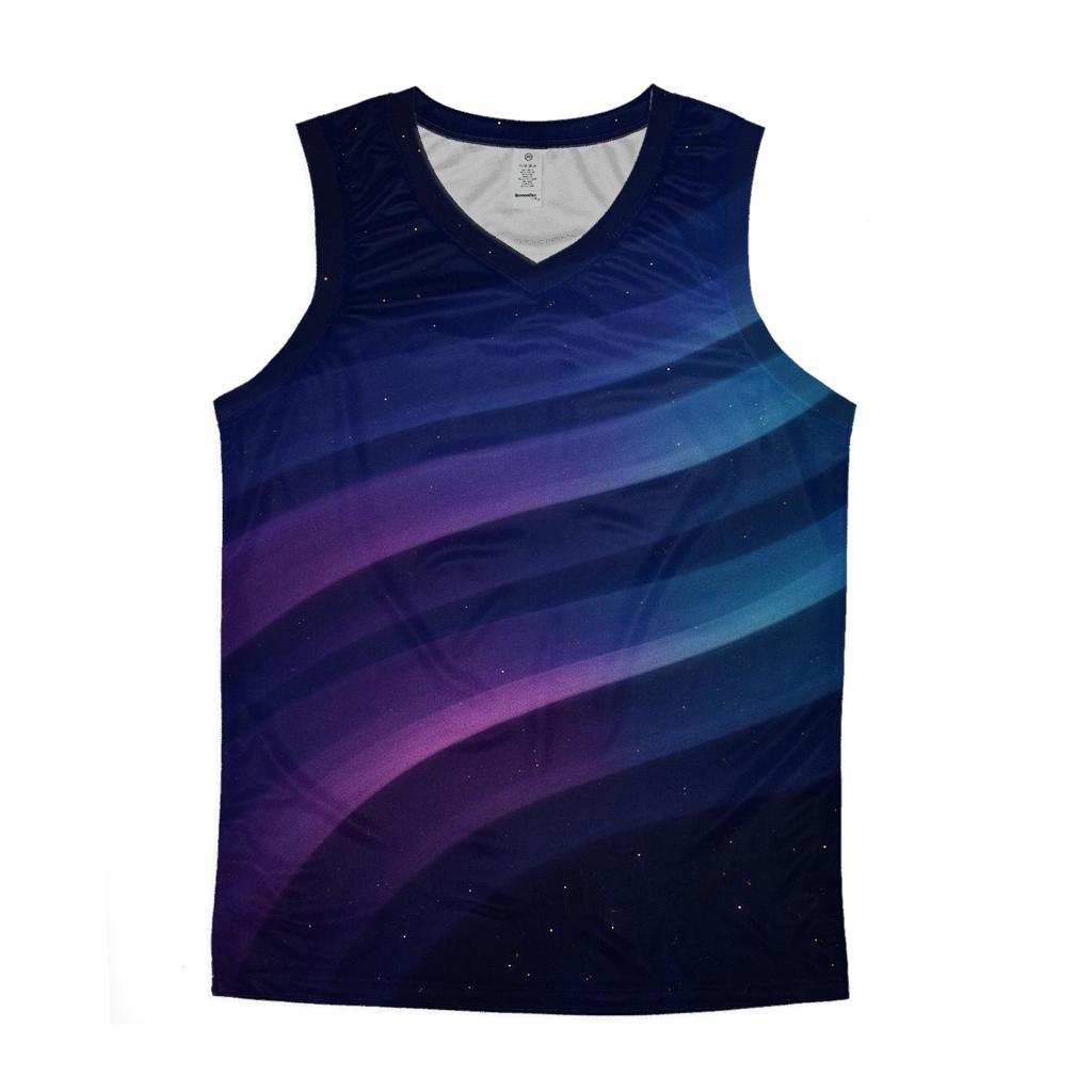 Nebula Ribbon Gradient custom tank tops