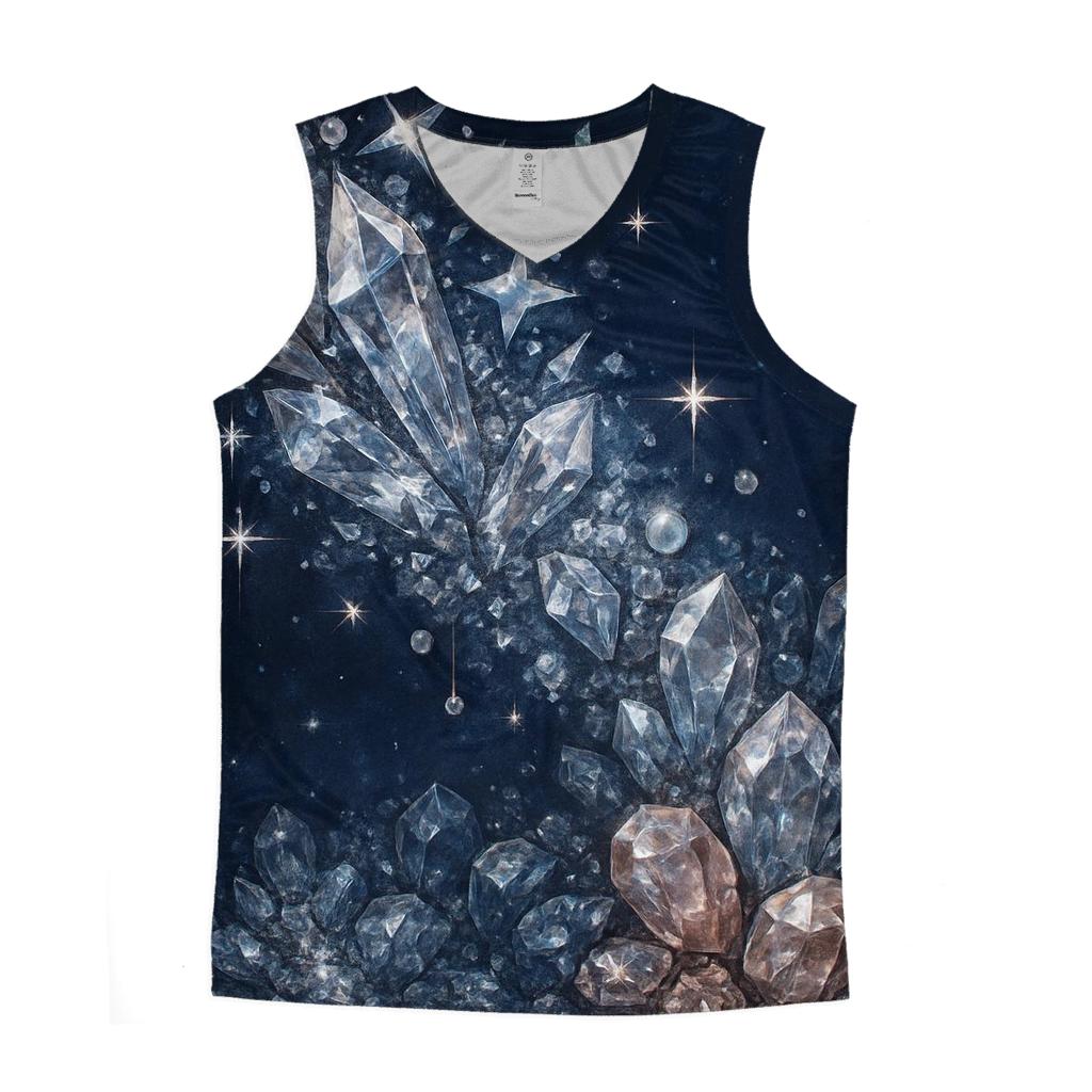 Celestial Crystal Veil sports performance tank tops