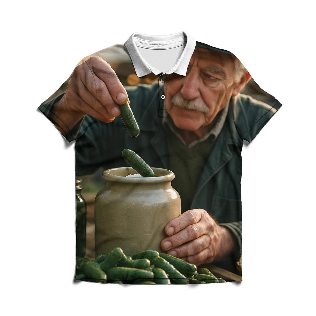 Market Pickler At Dawn branded logo polo shirts