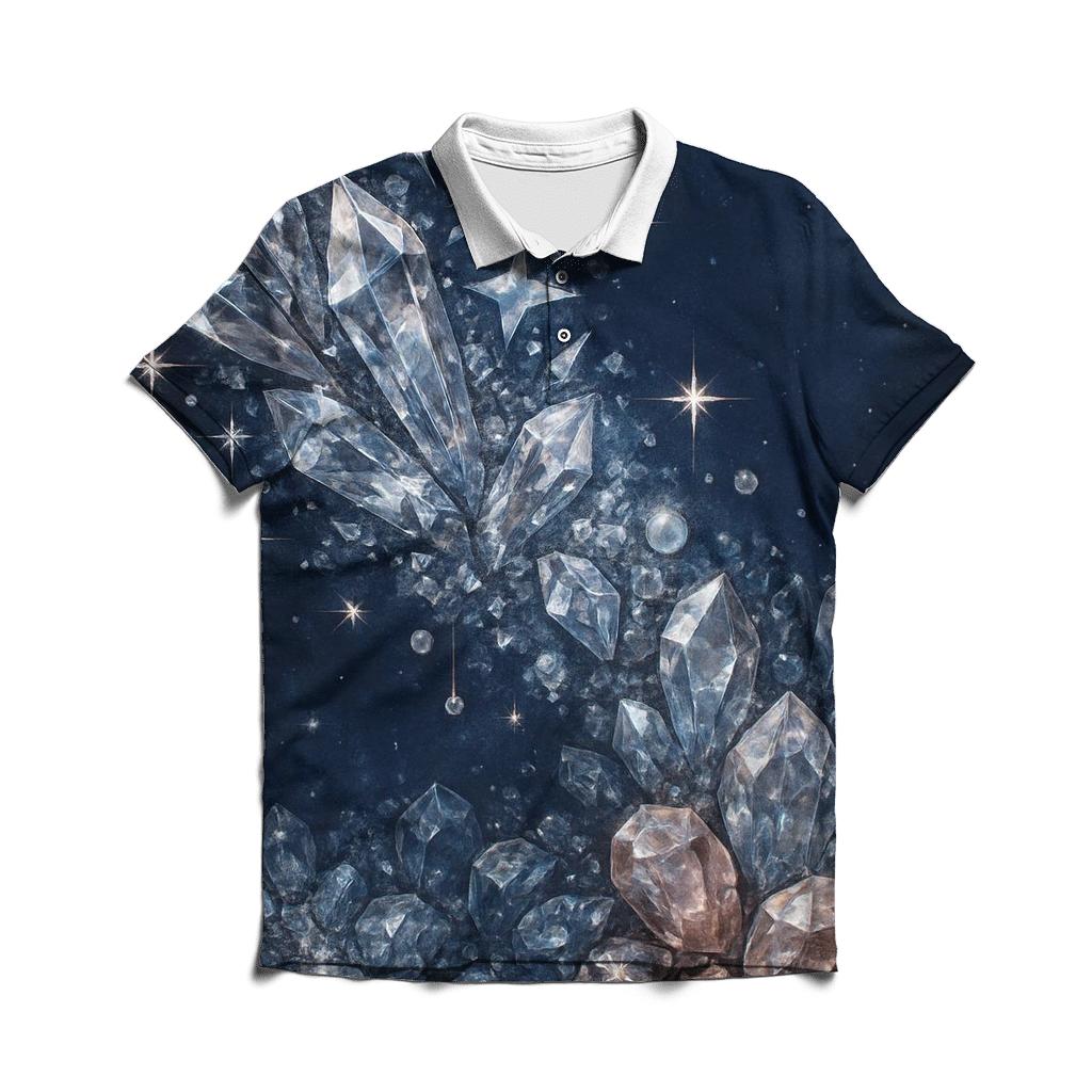 Celestial Crystal Veil classic pique polos