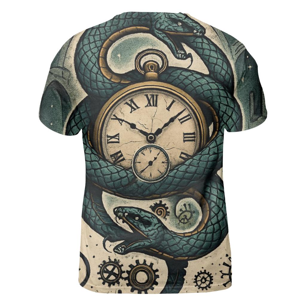 Helix Ouroboros Clockwork unique graphic print tees