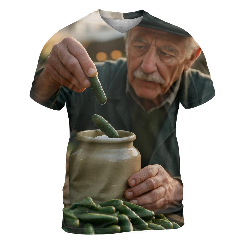 Market Pickler At Dawn designer pattern shirts