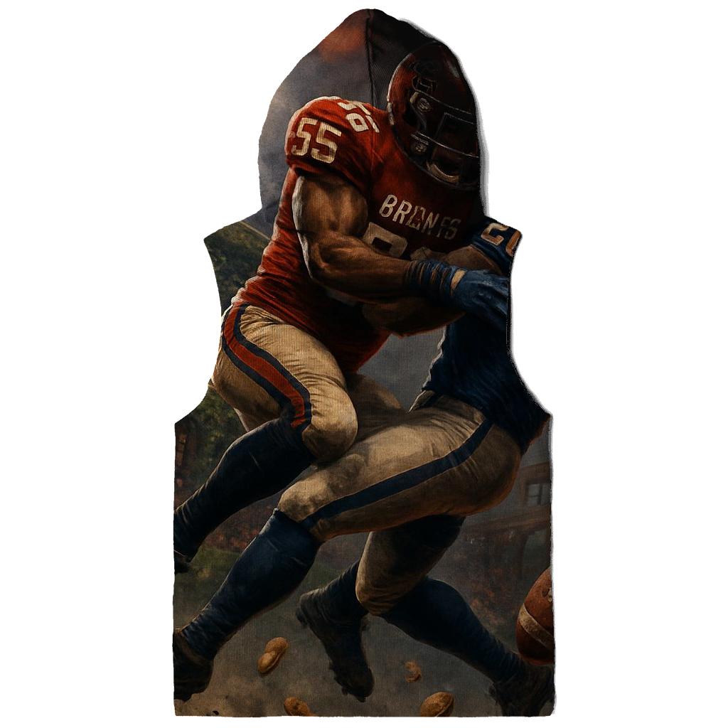 Gridiron Rivalry At Wrigley And Truist embroidered hoodies