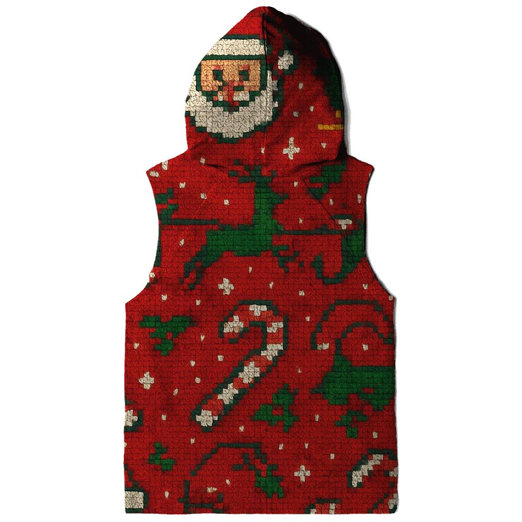 Kitschy Santa Parade Design embroidered hoodies
