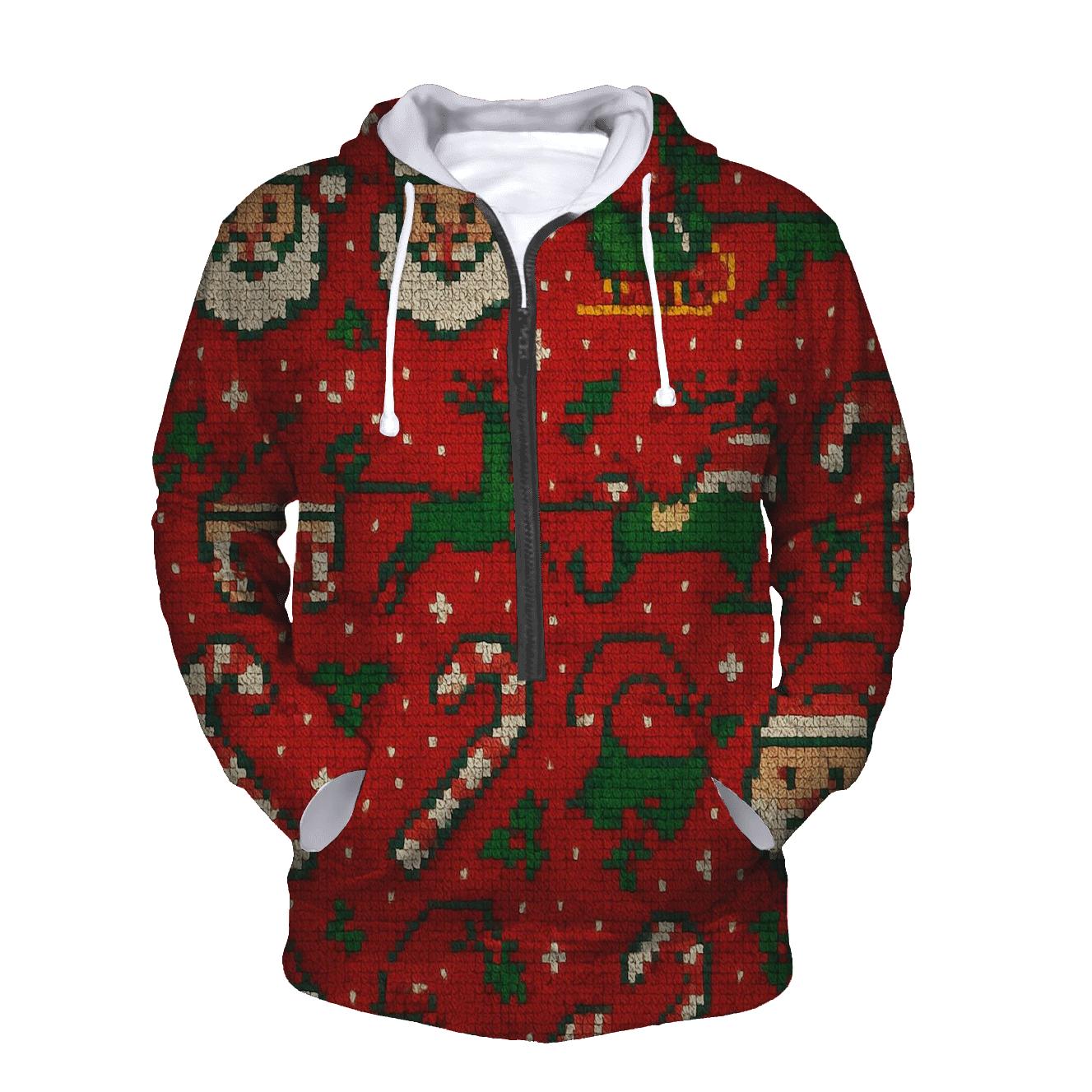 Kitschy Santa Parade Design designer hoodies