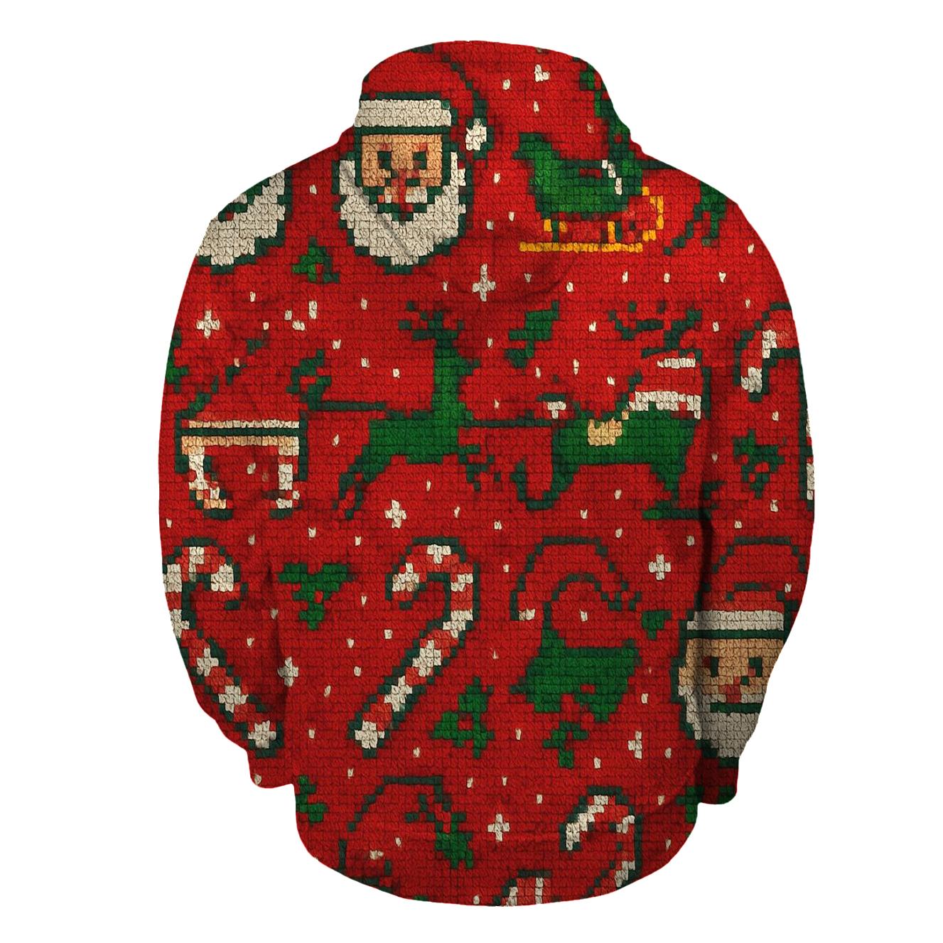 Kitschy Santa Parade Design designer hoodies