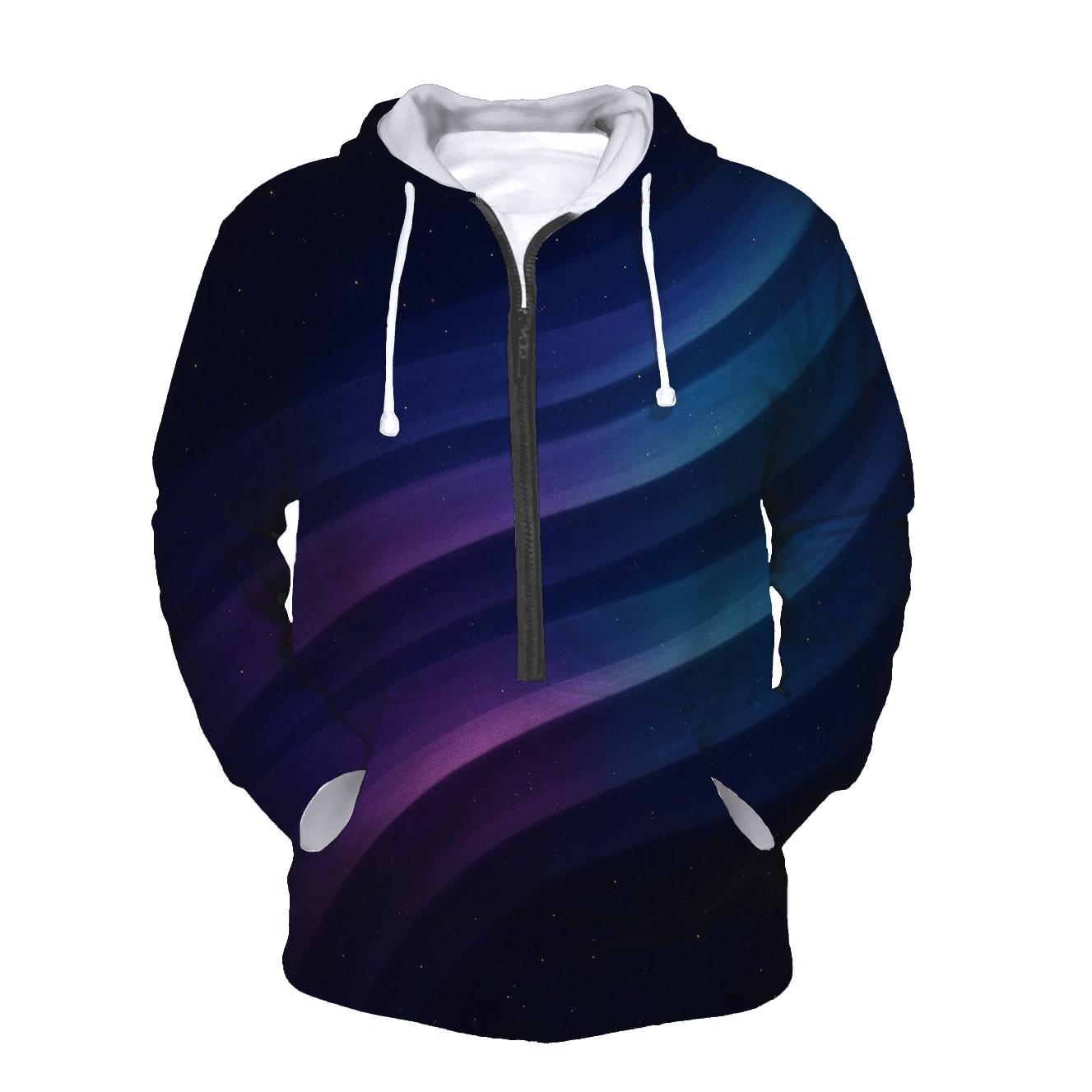 Nebula Ribbon Gradient premium hoodies