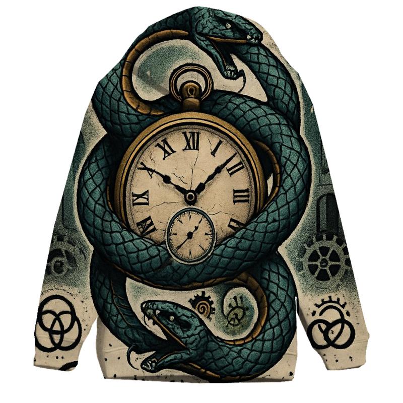 Helix Ouroboros Clockwork heavyweight hoodies