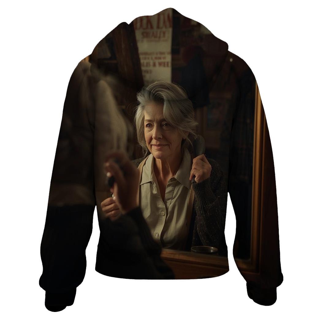 Polly Holliday Backstage Quiet Moment zip-up hoodies