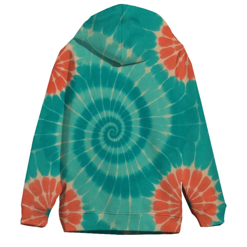 Spiral Starburst Kumo embroidered hoodies