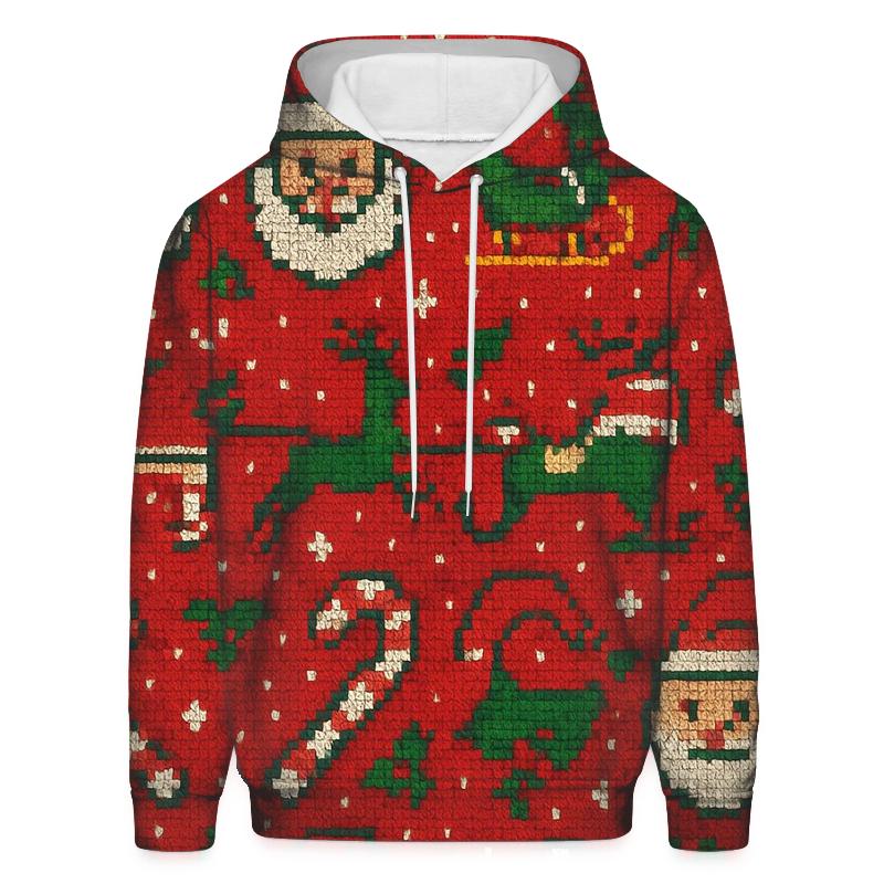 Kitschy Santa Parade Design hoodie trends