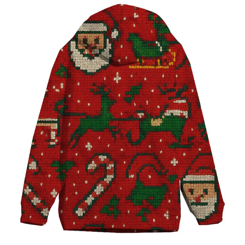 Kitschy Santa Parade Design hoodie trends