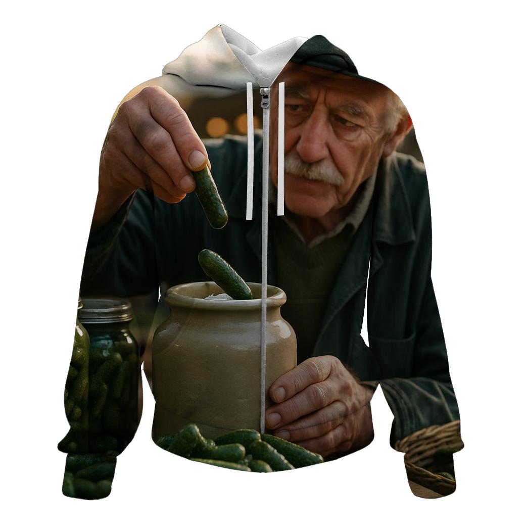 Market Pickler At Dawn printed hoodies