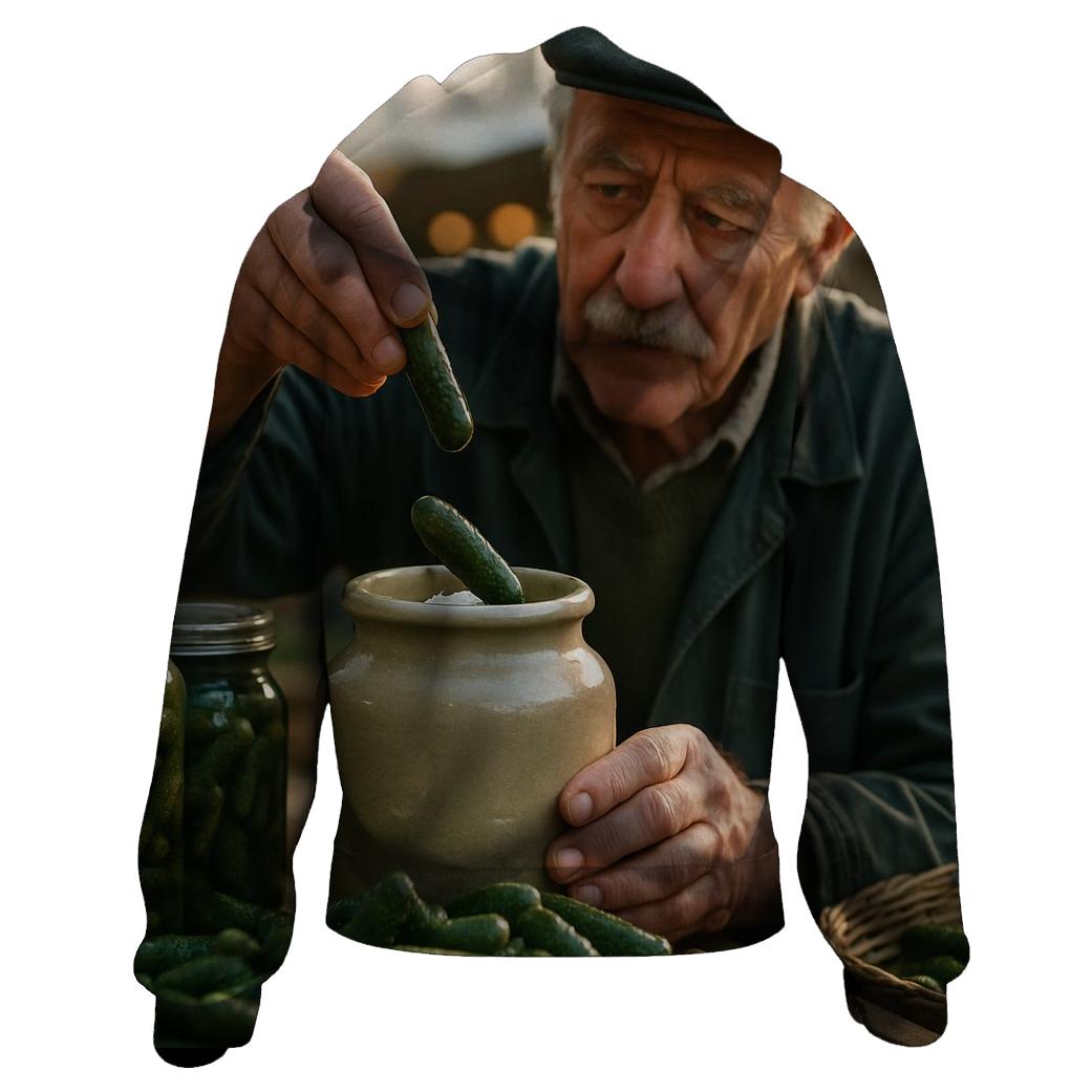 Market Pickler At Dawn printed hoodies