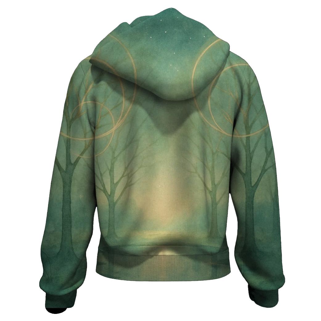 Luminous Grove graphic hoodies
