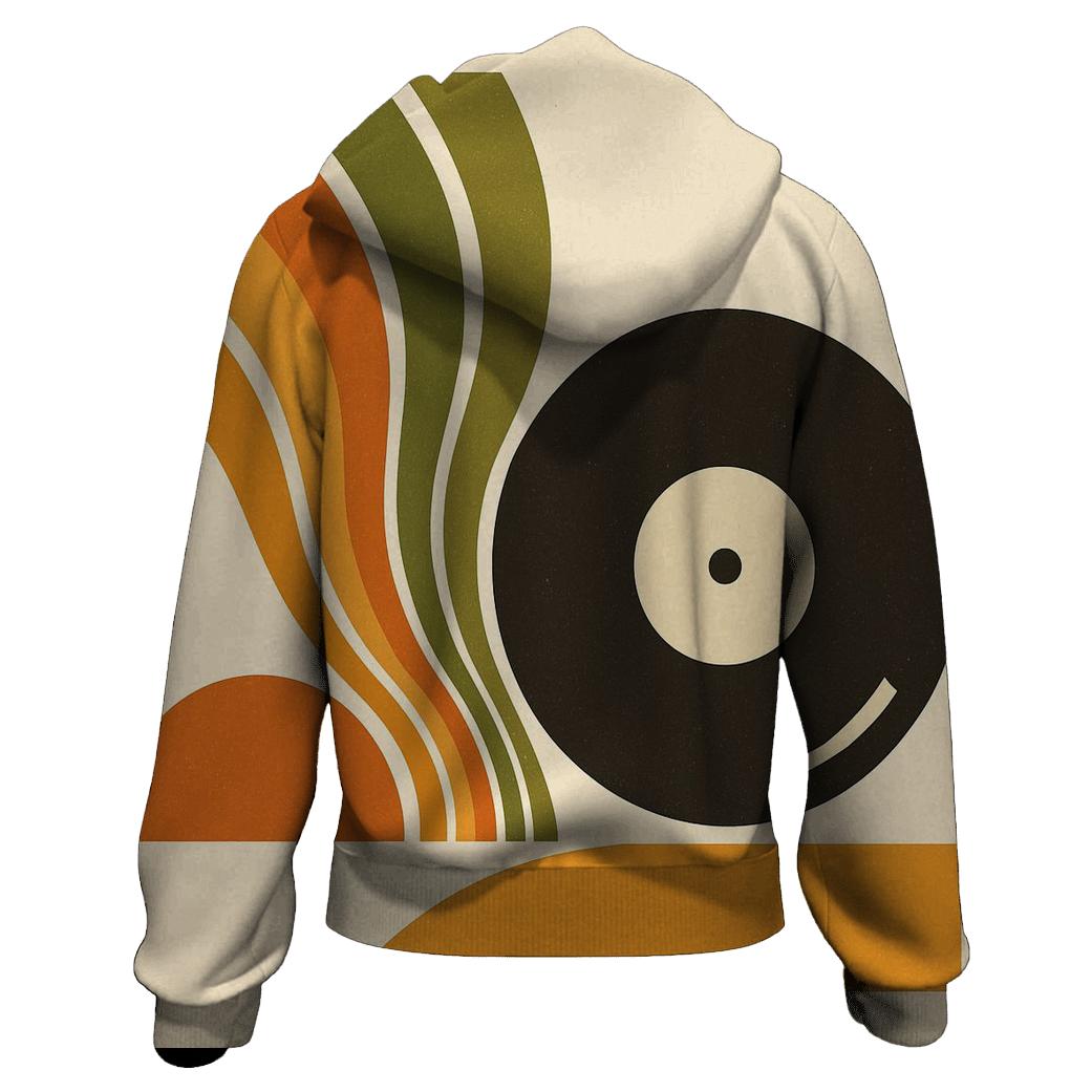 Sunburst Groove embroidered hoodies