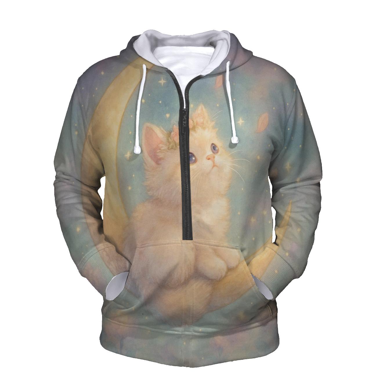 Starlight Blossom Kitten designer hoodies