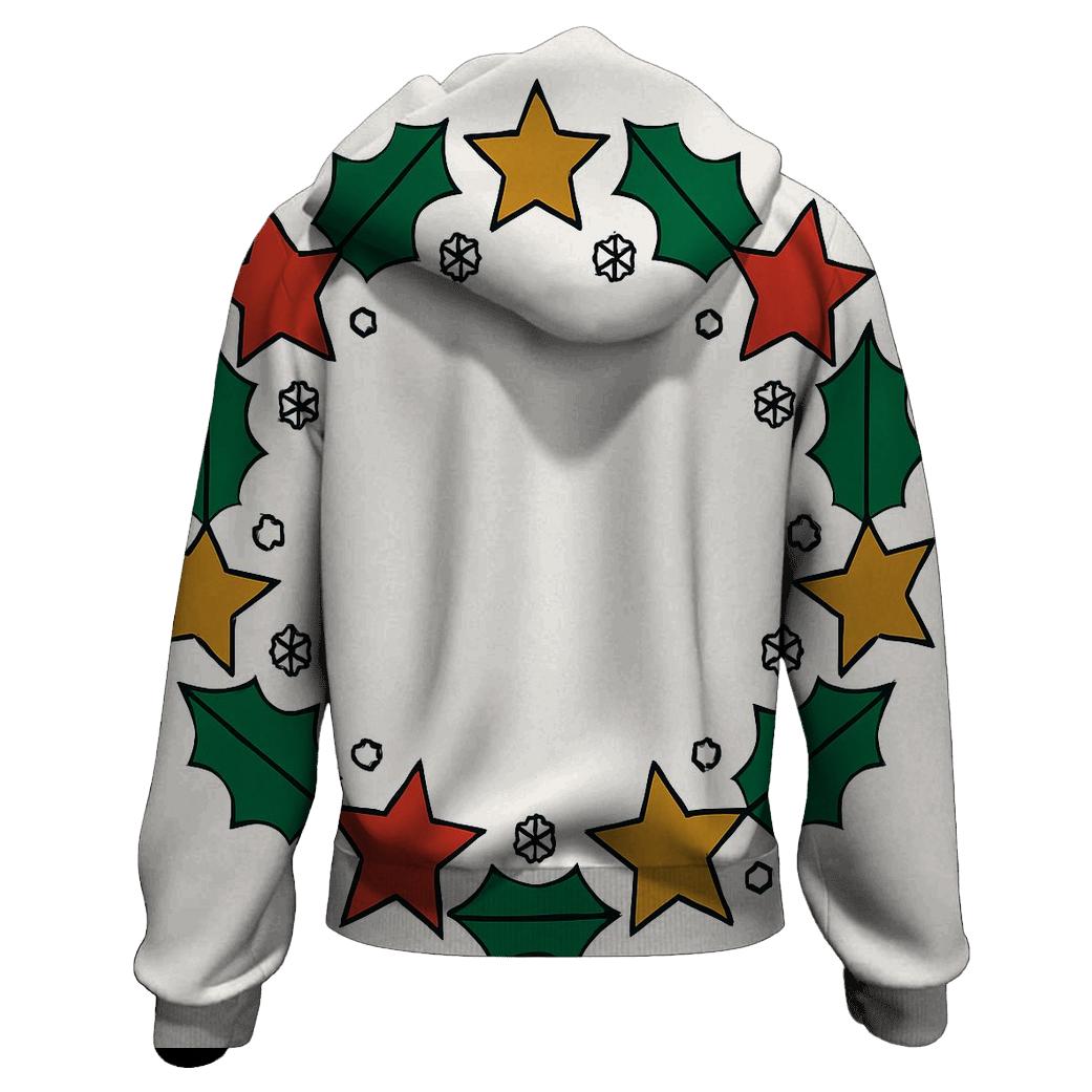 Cosmic Holly Wreath pullover hoodies