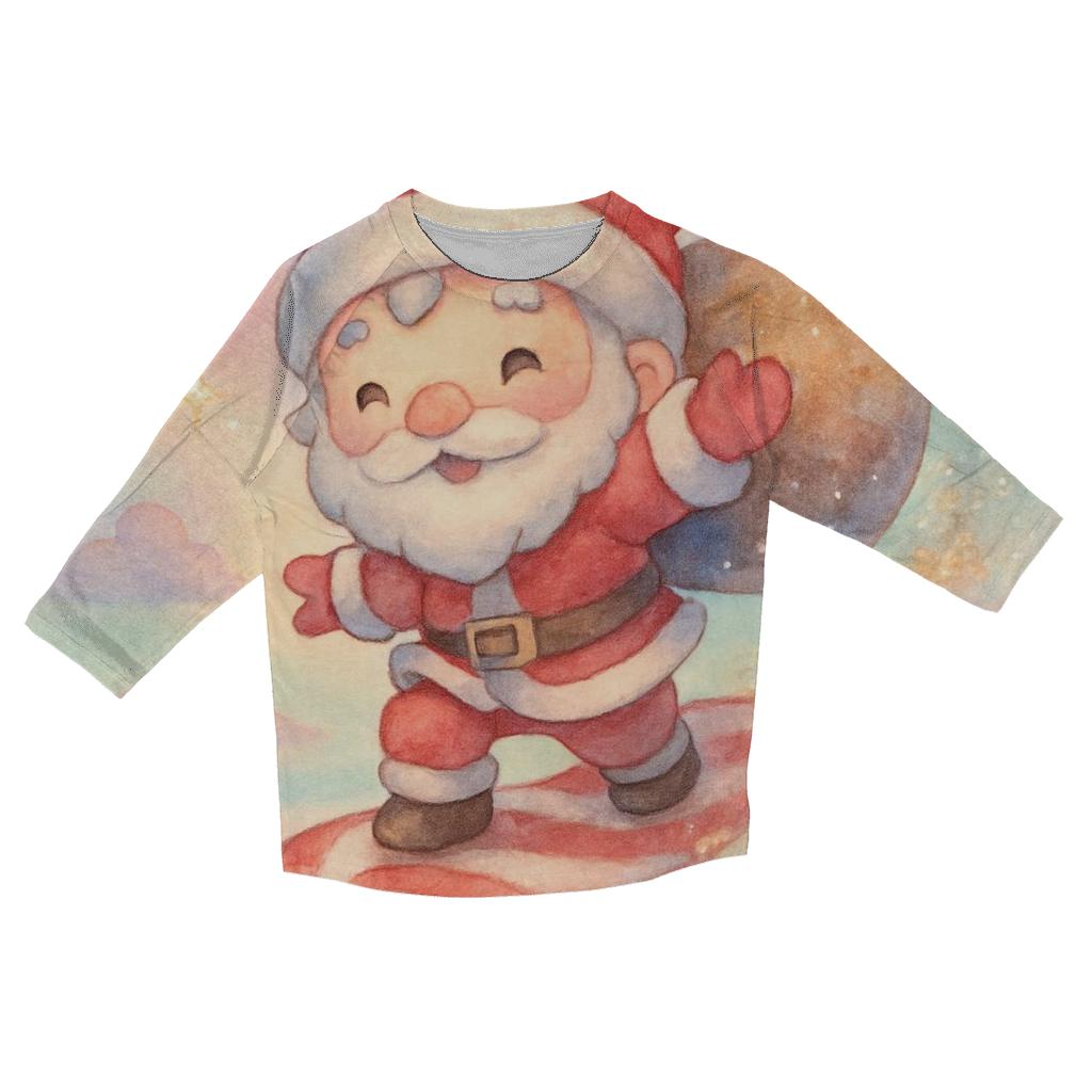 Candy Comet Santa cotton quarter sleeve shirts
