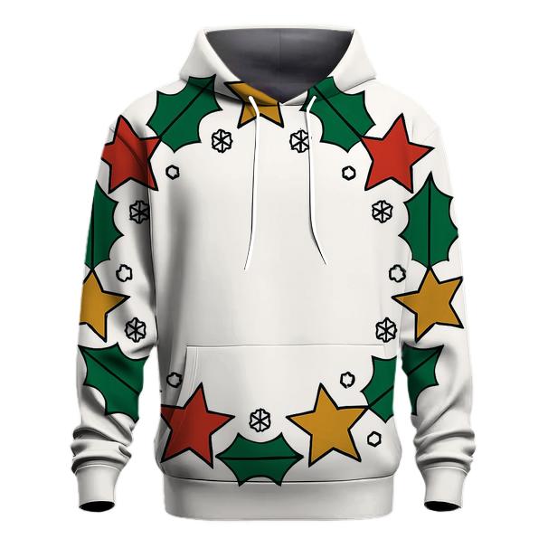 Cosmic Holly Wreath pullover hoodies