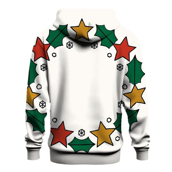 Cosmic Holly Wreath pullover hoodies