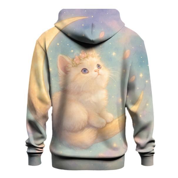 Starlight Blossom Kitten embroidered hoodies