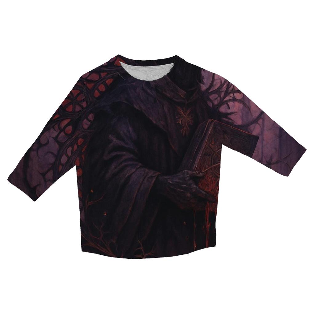Raven Priest Of The Black Cathedral fashion 3/4 sleeve shirts