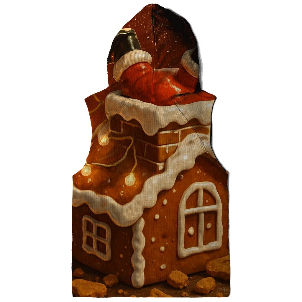 Santa Stuck In Cookie Chimney heavyweight hoodies