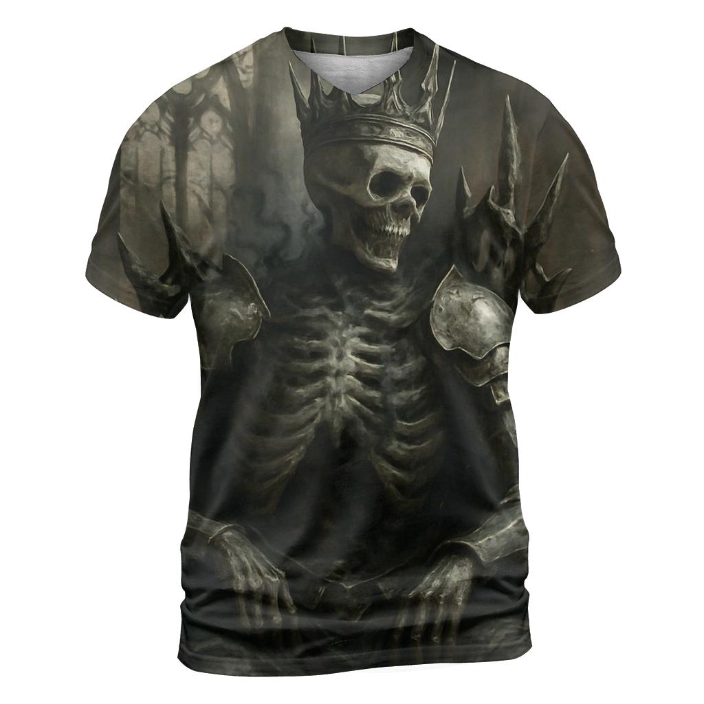 Ashen Throne Of The Bone King designer pattern shirts