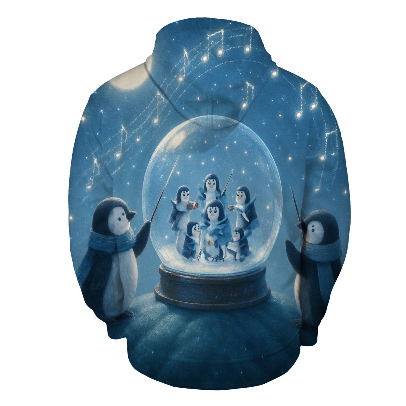 Midnight Snow Globe Orchestra designer hoodies