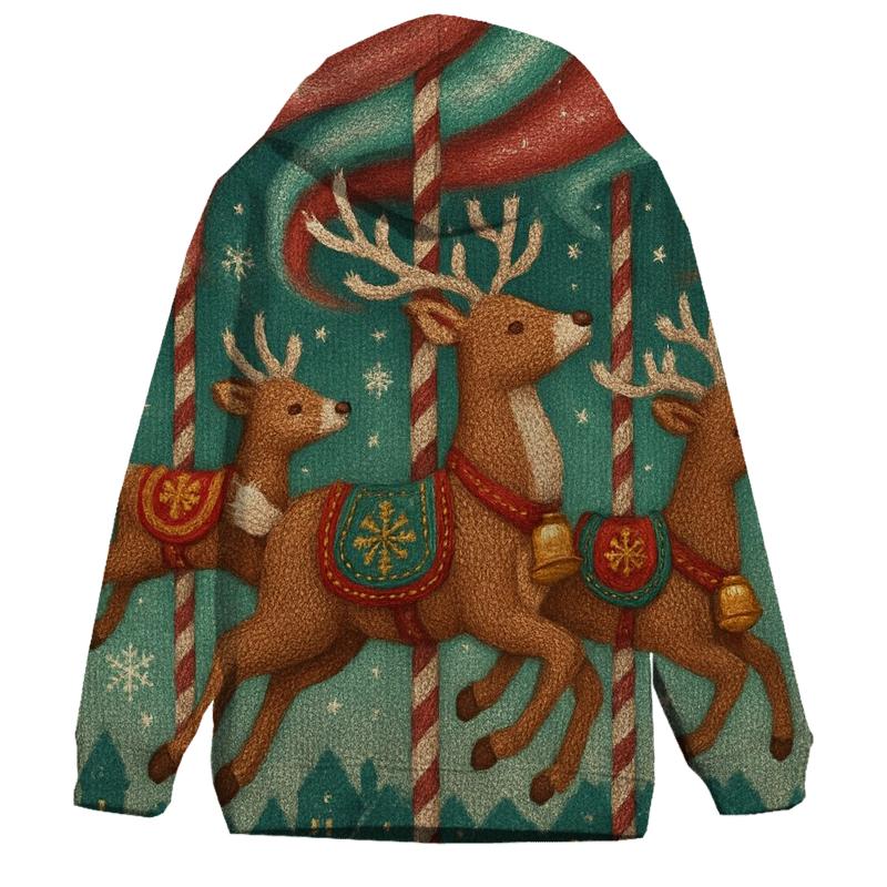 Cozy Carousel Reindeer Parade lightweight hoodies