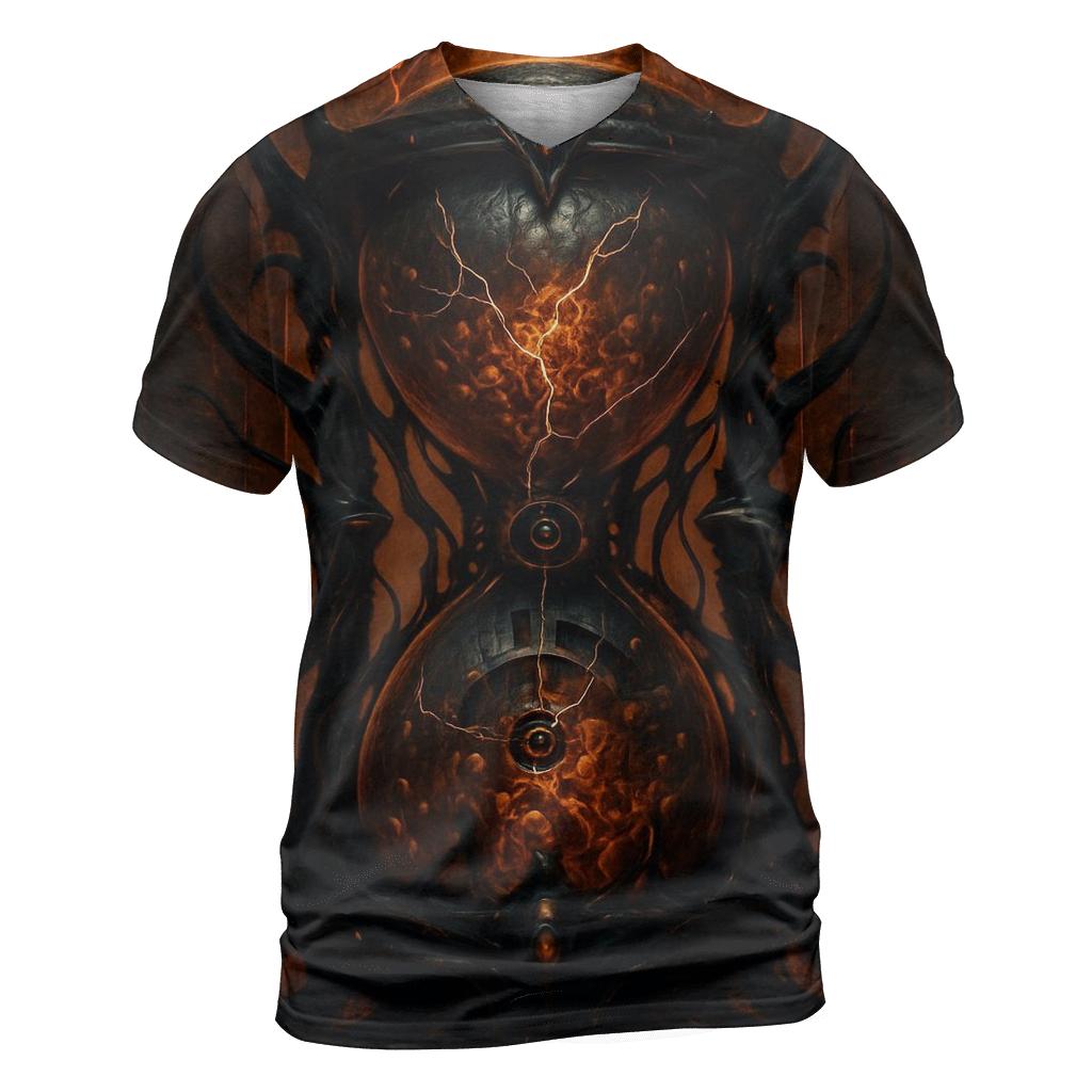 Infernal Clockwork Hourglass statement graphic shirts