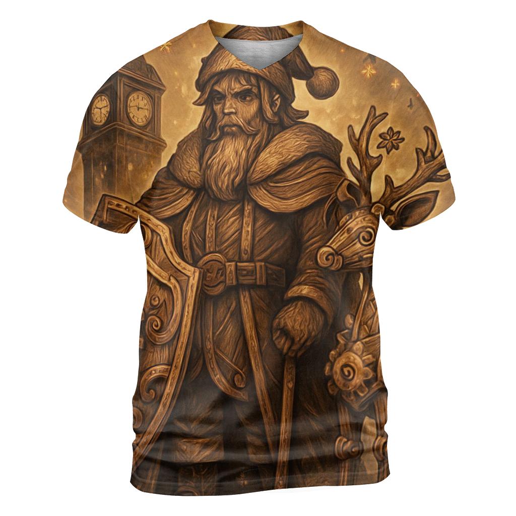 Clockwork Santa Guardian custom all-over print shirts