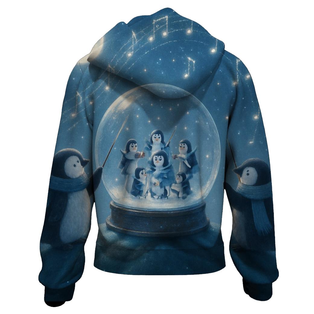 Midnight Snow Globe Orchestra pullover hoodies