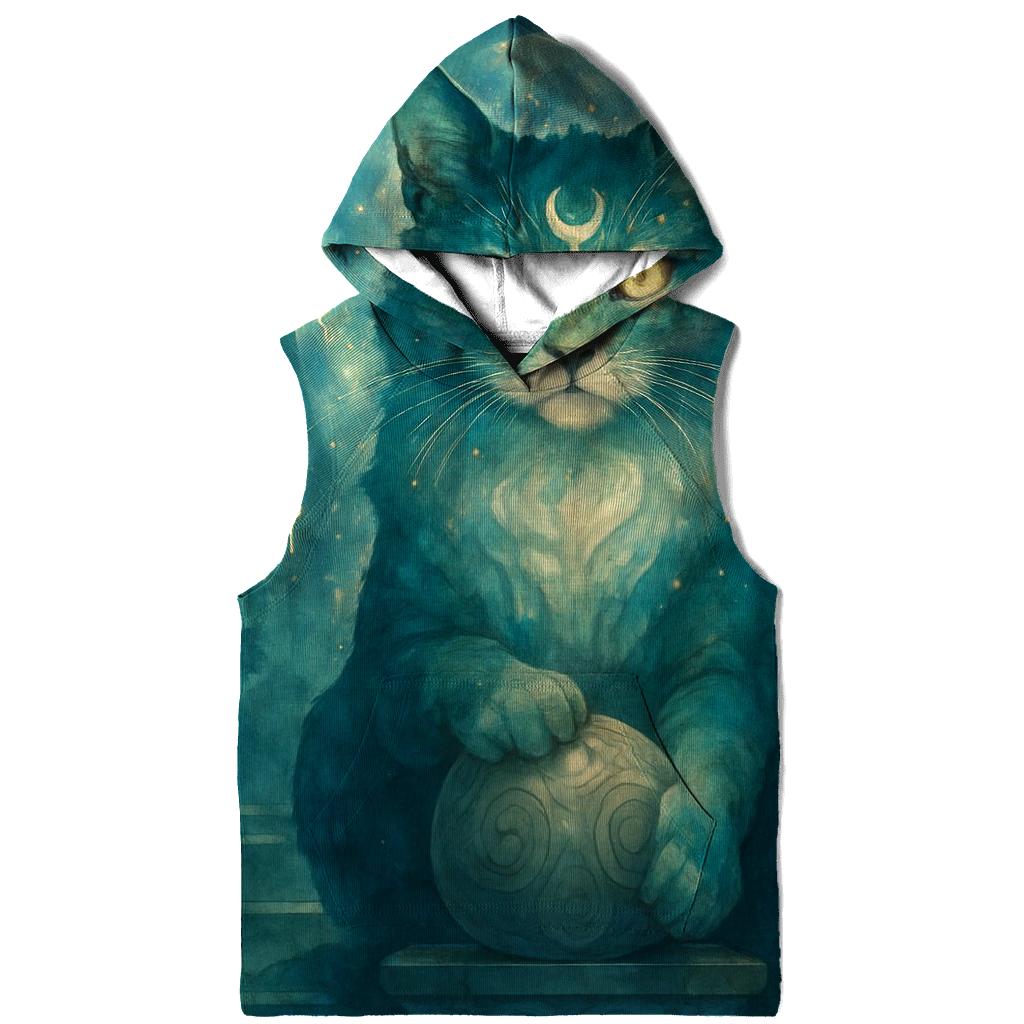 Mystic Garden Guardian Cat graphic hoodies