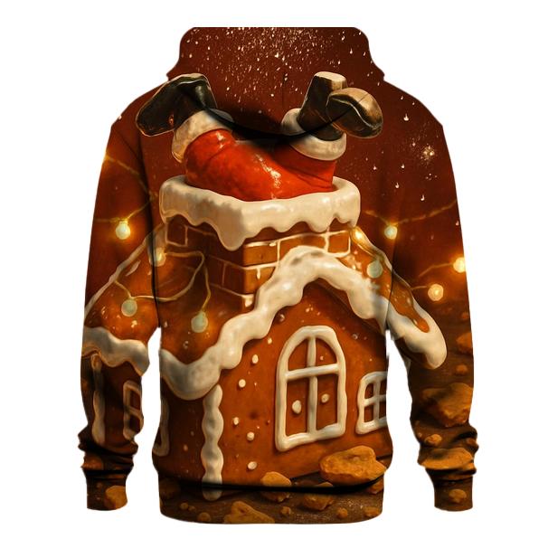 Santa Stuck In Cookie Chimney heavyweight hoodies