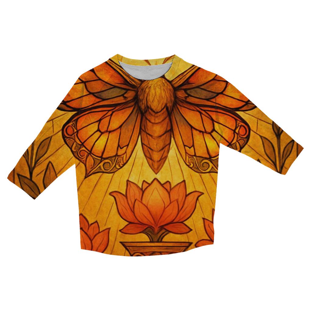 Random Solar Moth cotton quarter sleeve shirts