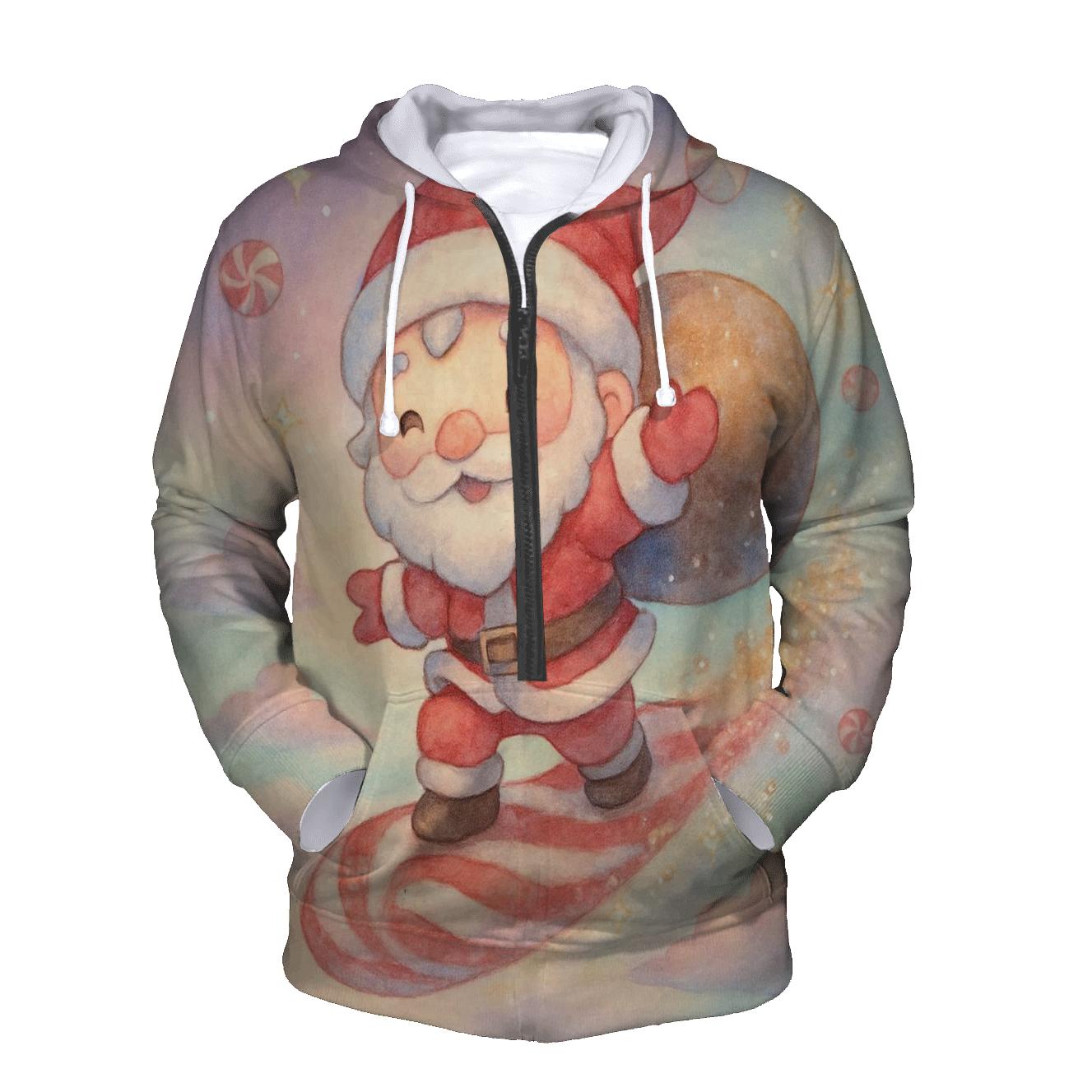 Candy Comet Santa designer hoodies