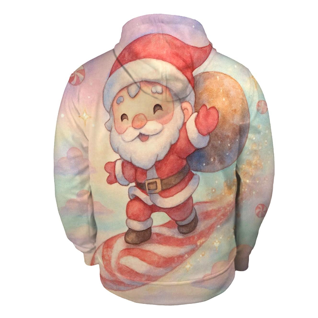 Candy Comet Santa designer hoodies