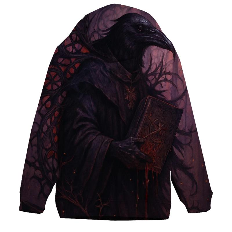 Raven Priest Of The Black Cathedral graphic hoodies