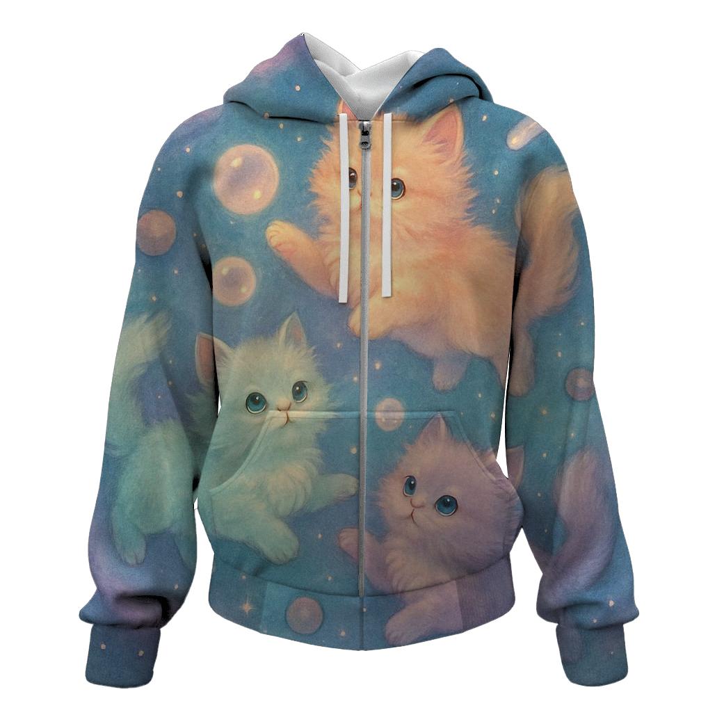 Cosmic Dreamer Kittens premium hoodies