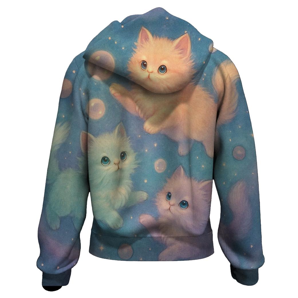 Cosmic Dreamer Kittens premium hoodies