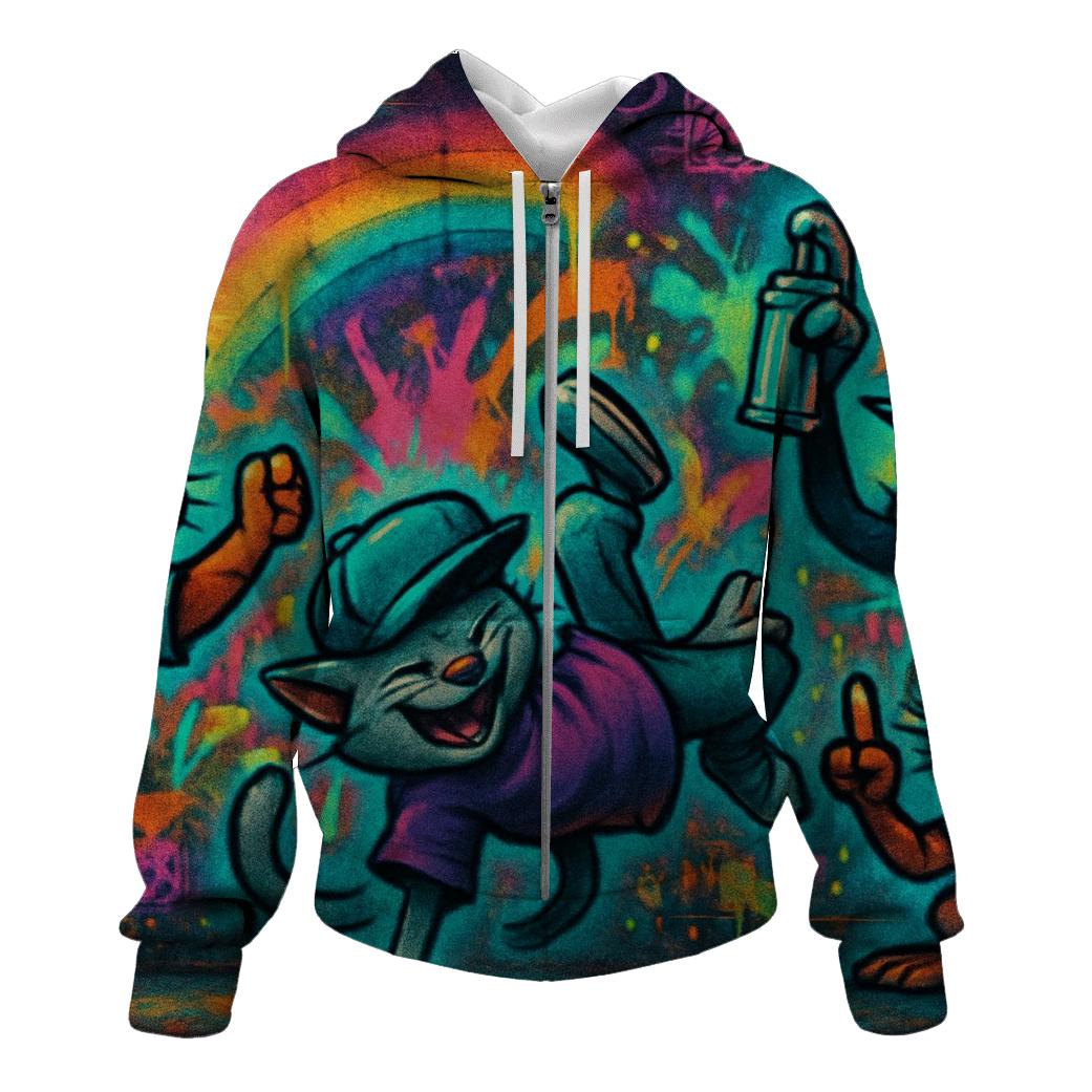 Graffiti Riot Alley Cats hoodie styles