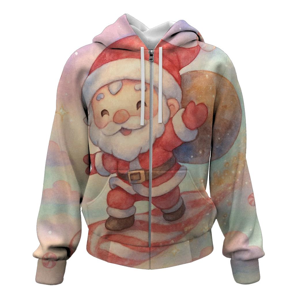 Candy Comet Santa custom hoodies