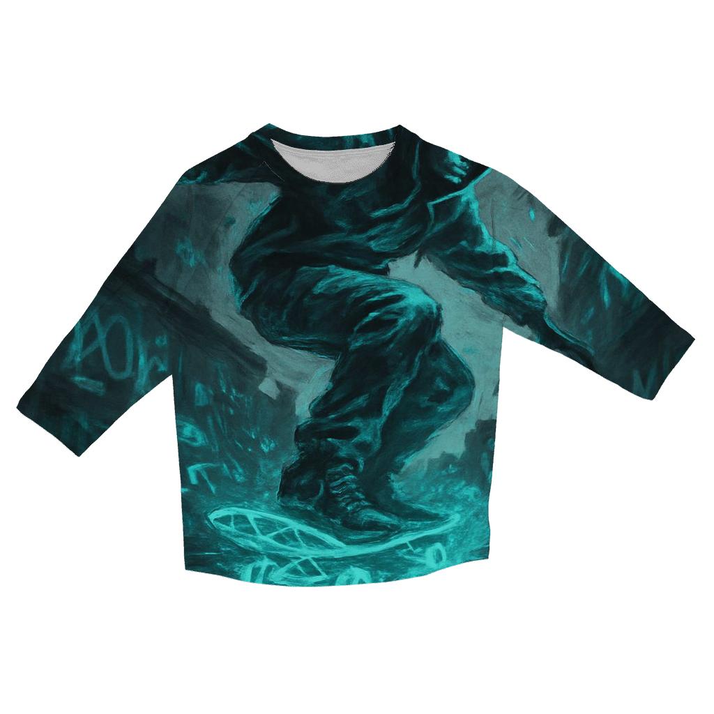 Random Ether Skateboarder designer 3/4 sleeve blouses