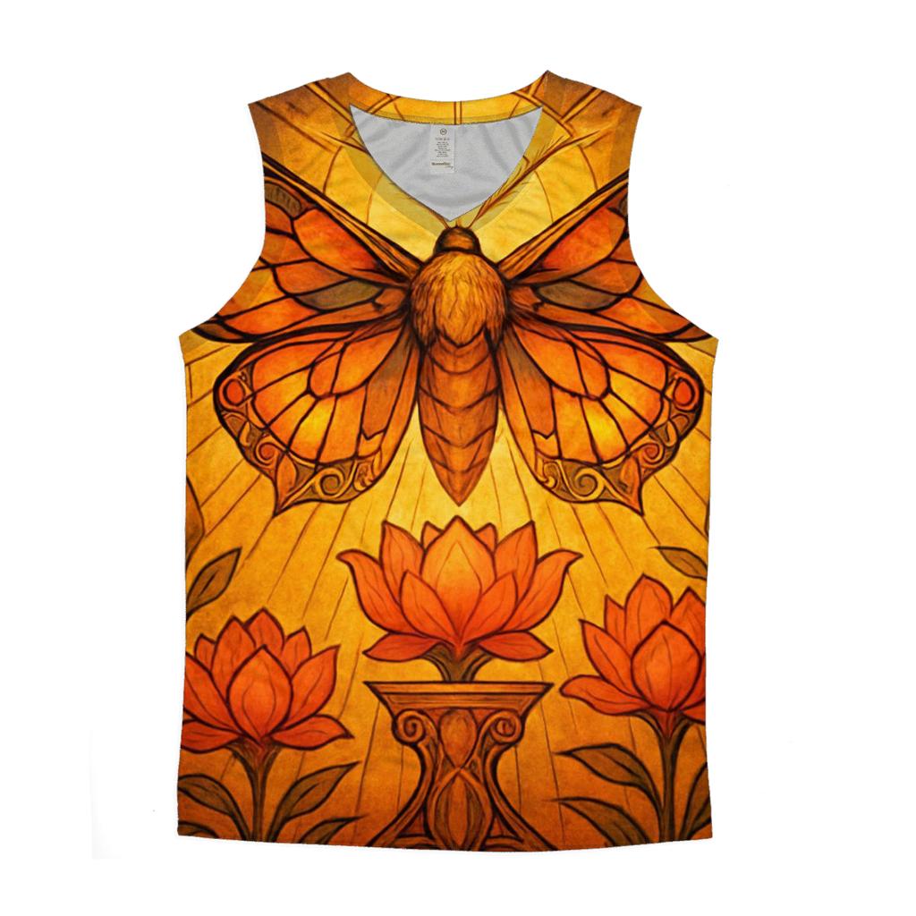 Random Solar Moth personalized athletic tanks